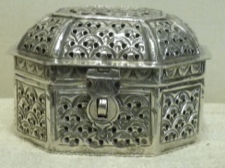Fine Sterling Silver Handcrafted Box from India