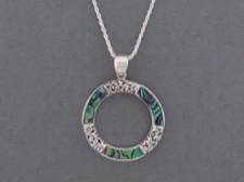 Inlaid Circle Necklace
