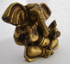 Brass Ganesha - God of Auspicious Beginnings