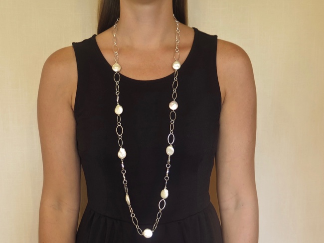 Coin Pearl Necklace - Click Image to Close