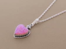 Opal Heart Necklace