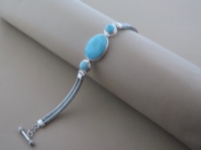 Larimar 3 Stone Beauty