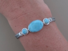 Larimar 3 Stone Beauty