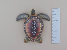 Enamel Box - Golden Brown Sea Turtle