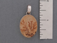 Dendrite Oval Pendant