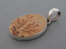 Dendrite Oval Pendant