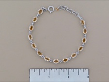 Citrine Oval Links