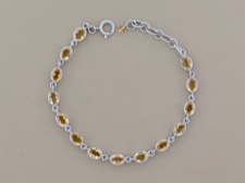 Citrine Oval Links