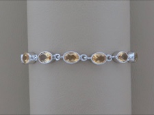 Citrine Oval Links