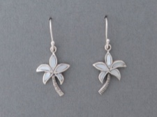 Palm Inlaid Earrings
