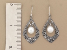 Pearl Ornate Dangle