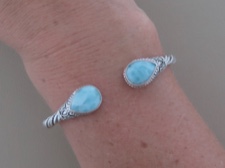 Larimar Tear Cuff - small