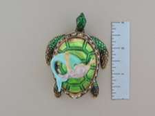 Enamel Box - Mermaid on Her Turtle