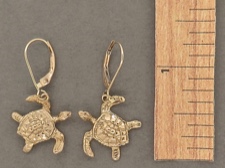 Gold Turtle Earrings