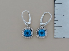 Bali Blue Topaz Earrings