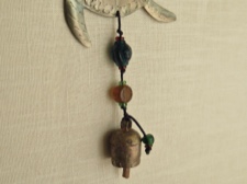 Iron Sea Turtle Chime with Handmade Bell