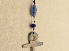 Iron Anchor with Blue Beads and Nano Bell