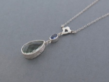 Green Amethyst Teardrop