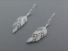 Sterling Feathers Inlaid