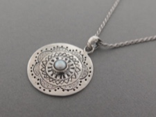 Sterling Stamped Medallion