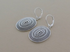 Sterling Dotted Ovals