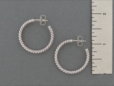 Sterling Hoop Post