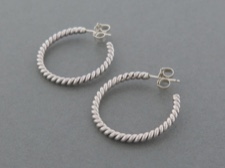 Sterling Hoop Post