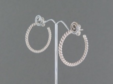 Sterling Hoop Post