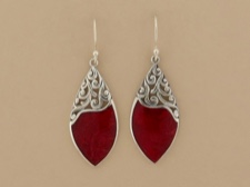 Ornate Coral Earrings