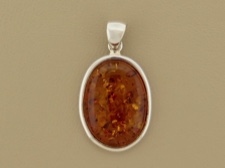 Amber Oval Pendant