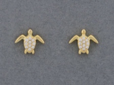 Gold CZ Turtles