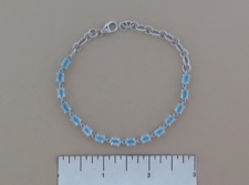 Aquamarine Oval Links