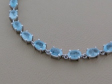 Aquamarine Oval Links