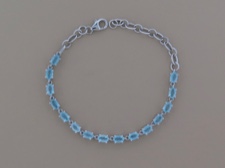 Aquamarine Oval Links