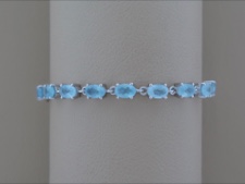 Aquamarine Oval Links