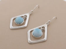 Larimar Long Dangle