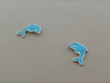 Adorable Enamel Dolphin