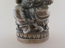 Old, Casted White Metal of Highly Revered Ganesha