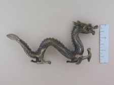 Traditional Chinese Bronze Walking Dragon