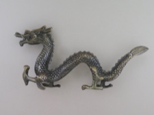 Traditional Chinese Bronze Walking Dragon