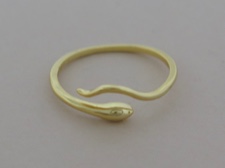Vermeil Snake Ring