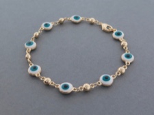 Eye Bead Linked Bracelet