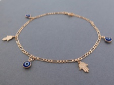 Eye Bead Linked Anklet