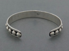 Sterling Ball Cuff