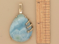 Larimar Gold Pendant