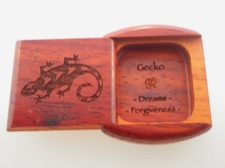 Secret Box - Gecko - African Paduak Wood