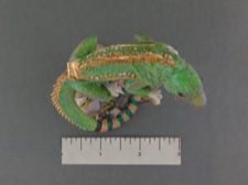 Enamel Box - Glittering Iguana on Enameled Branch