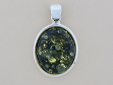 Green Amber Oval