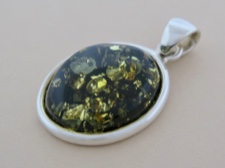 Green Amber Oval