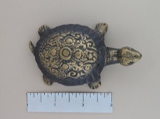 Beautifully Embossed Brass Tortoise from Nepal